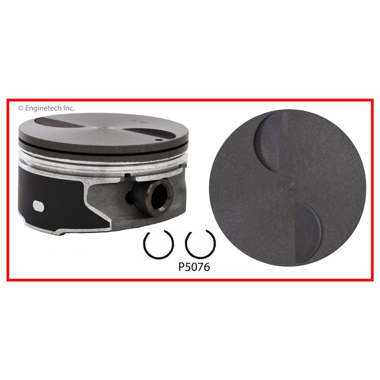 Enginetech P5076(8).75 Engine Piston Set Without Rings for Cadillac Escalade and GMC Yukon