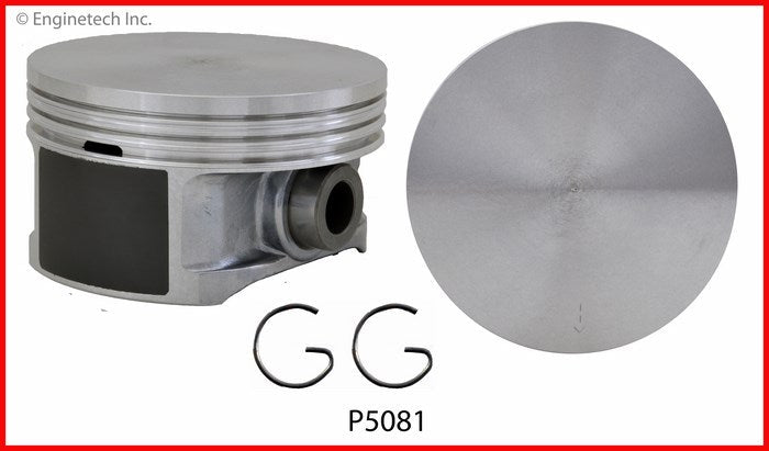 Enginetech P5081(8)STD Engine Piston Set Without Rings for 2004 Cadillac CTS