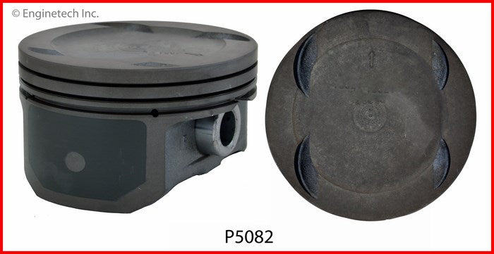 Enginetech P5082(4).50 Engine Piston Set Without Rings for 2012-2013 Chrysler, Dodge, and Jeep Models