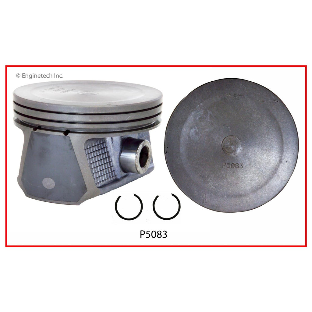 Enginetech P5083(6)STD Engine Piston Set Without Rings for Chrysler and Dodge 2007-2009 Models