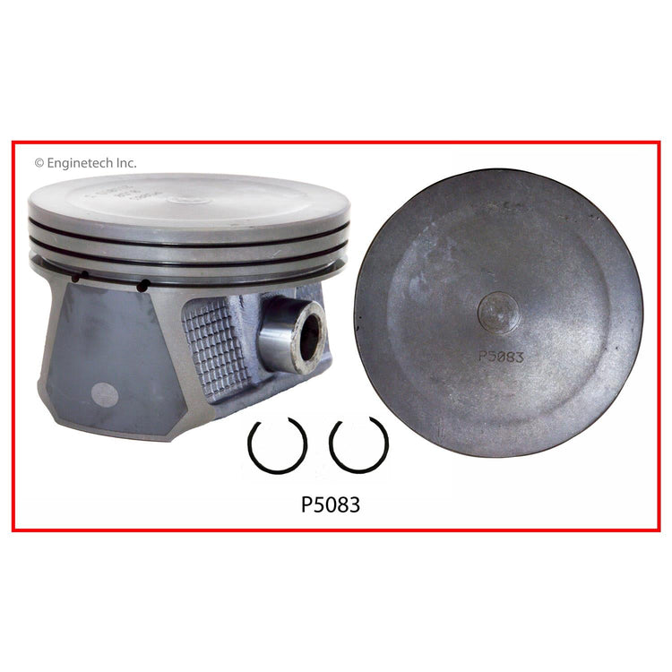 Enginetech P5083(6)STD Engine Piston Set Without Rings for Chrysler and Dodge 2007-2009 Models
