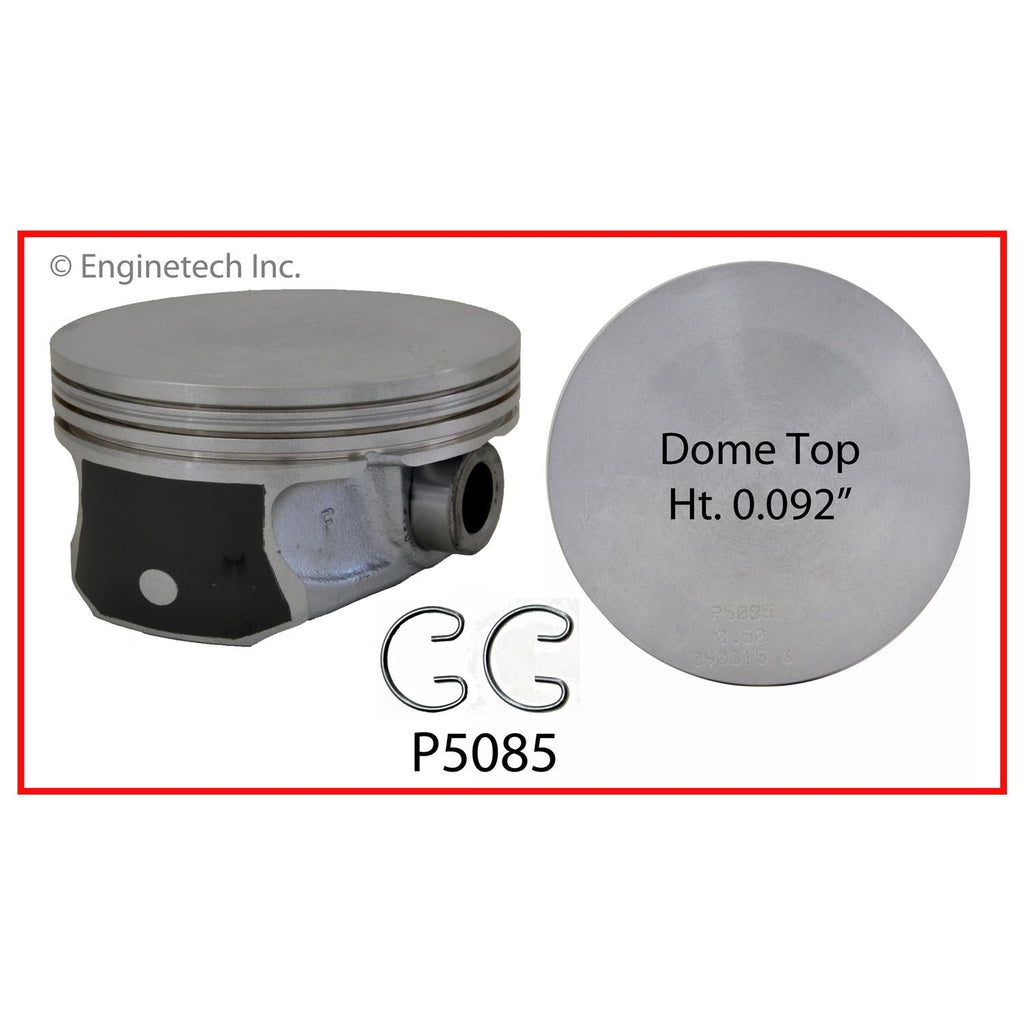Enginetech P5085(8.75) Engine Piston Set Without Rings for Chrysler and Dodge Vehicles