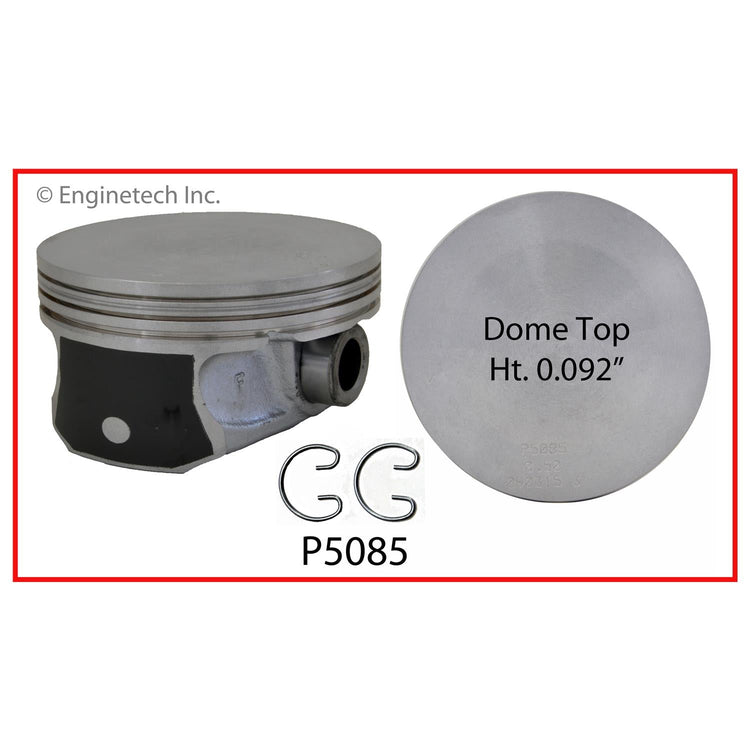 Enginetech P5085(8.75) Engine Piston Set Without Rings for Chrysler and Dodge Vehicles
