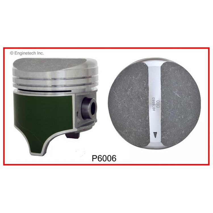 Enginetech P6006(8)060 Engine Piston Set Without Rings for Classic Chevrolet Models