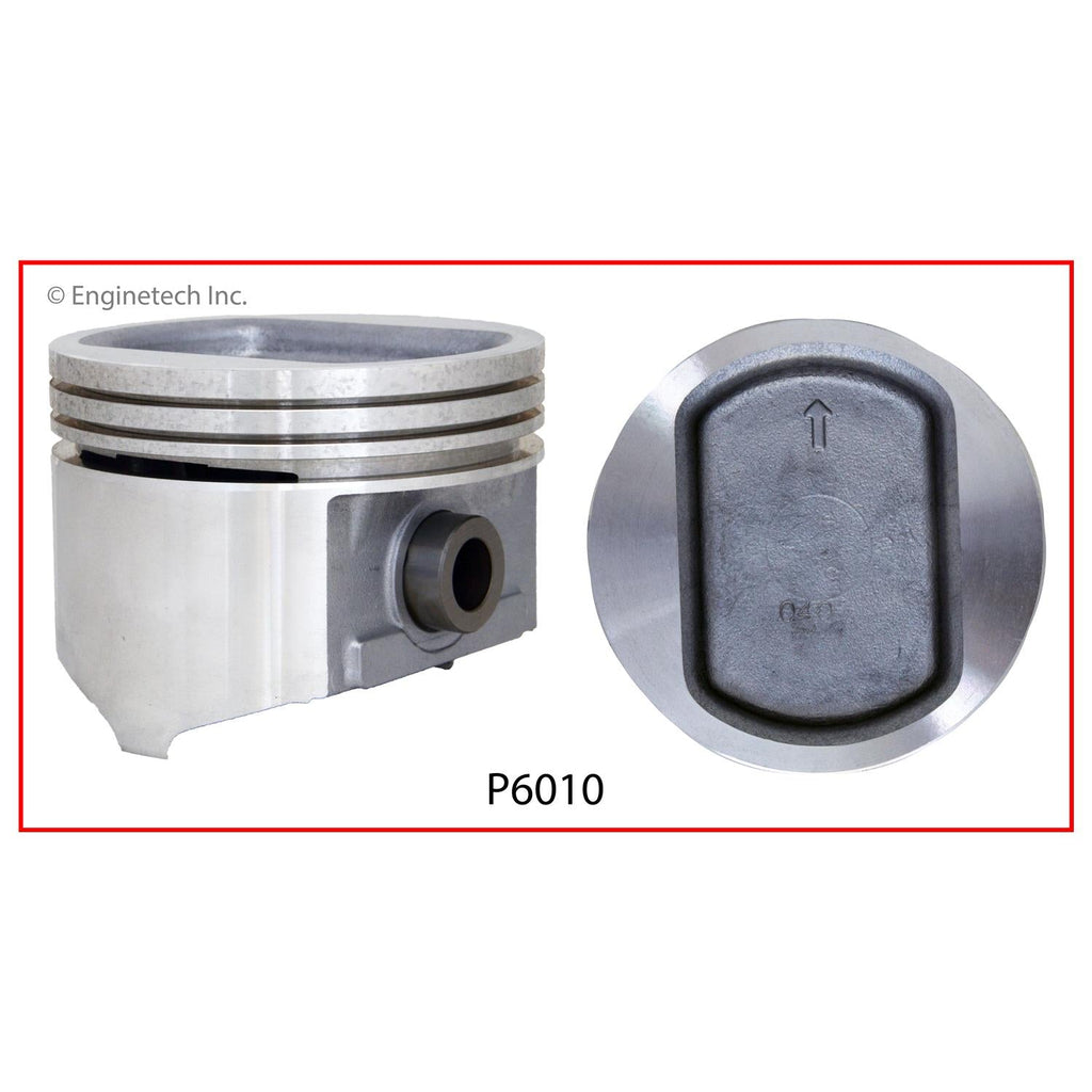Enginetech P6010(8)040 Engine Piston Set without Rings for Cadillac Eldorado 1970-1973
