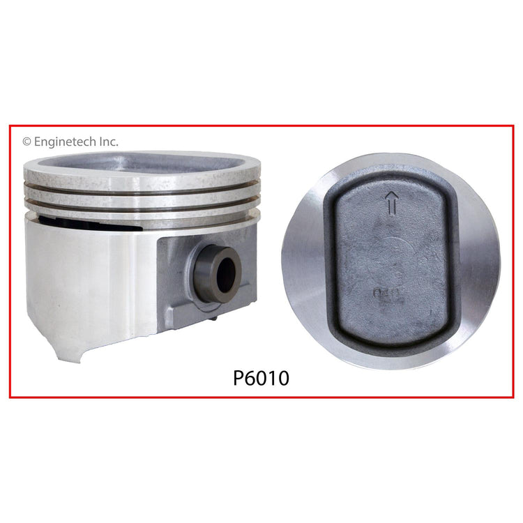 Enginetech P6010(8)040 Engine Piston Set without Rings for Cadillac Eldorado 1970-1973