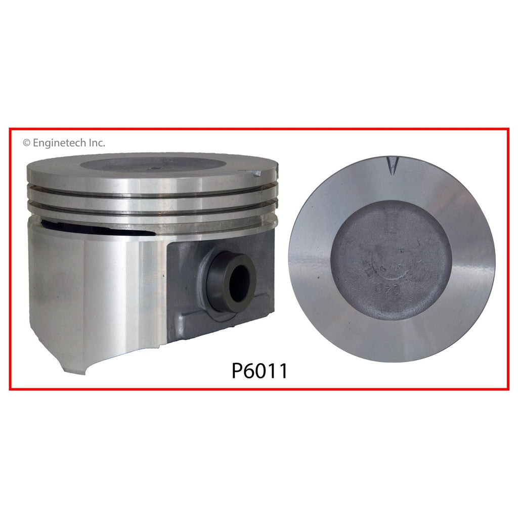 Enginetech Piston Set Without Rings for 1974-1976 Cadillac Models