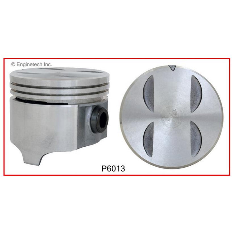 Enginetech P6013(8)060 Engine Piston Set Without Rings for Pontiac Models