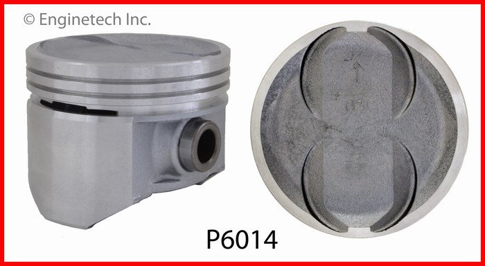 Enginetech P6014(8)060 Engine Piston Set Without Rings for AMC Javelin and Ambassador (1970-1974)