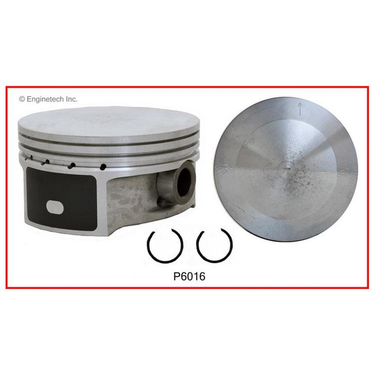 Enginetech P6016(6).50 Engine Piston Set Without Rings for Cadillac CTS (2003-2004)