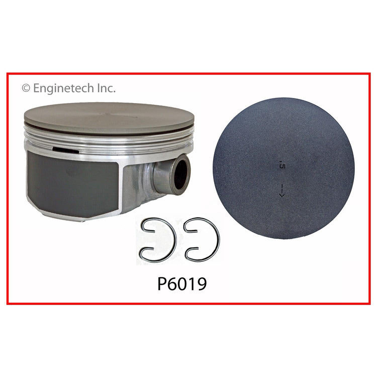 Enginetech P6019(8).50 Engine Piston Set Without Rings for Chrysler and Dodge Vehicles
