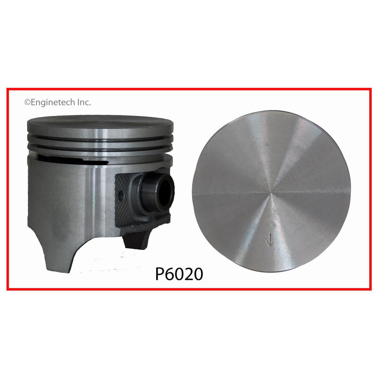 Enginetech P6020(6)030 Engine Piston Set Without Rings for 1961-1966 Ford P-100 and P-350