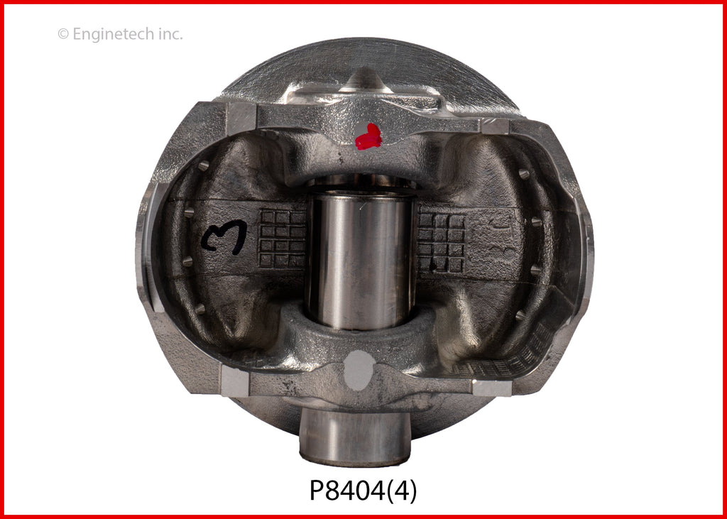 Enginetech P8404(4)STD Engine Piston Set Without Rings for Subaru XV Crosstrek (2013-2015)