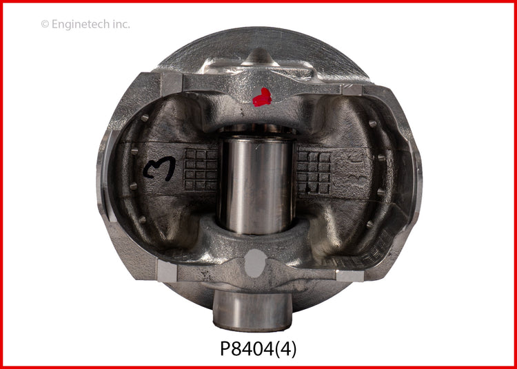Enginetech P8404(4)STD Engine Piston Set Without Rings for Subaru XV Crosstrek (2013-2015)