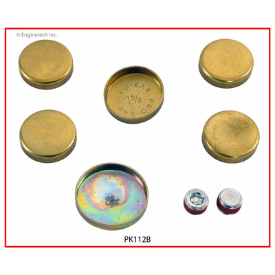 Enginetech PK112B Brass Engine Expansion Plug Kit for Classic Dodge and Plymouth Models