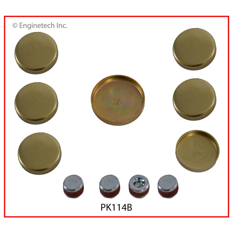 Enginetech Brass Engine Expansion Plug Kit - Part PK114B