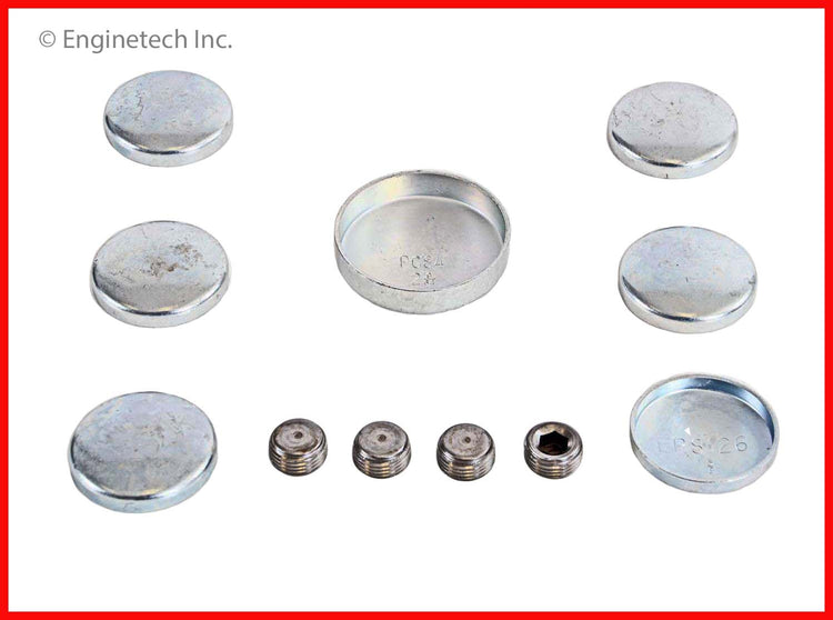 Enginetech PK114 Engine Expansion Plug Kit - Iron for Engine Rebuilding
