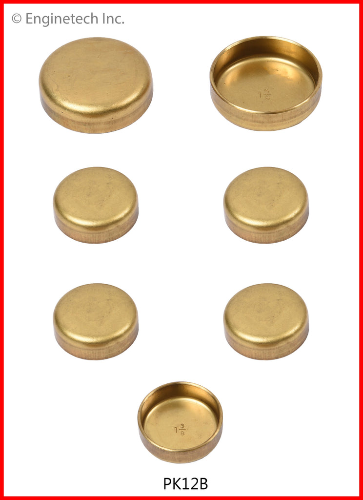 Enginetech PK12B Brass Engine Expansion Plug Kit for Chrysler Vehicles