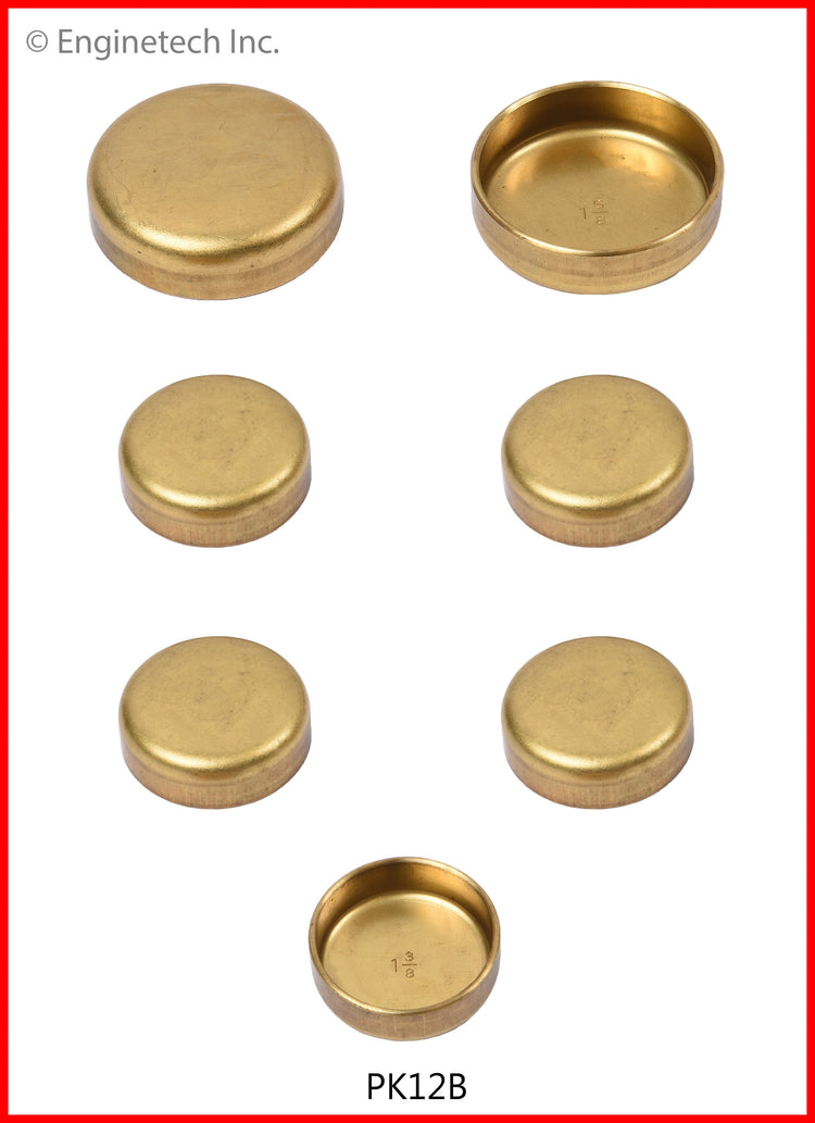 Enginetech PK12B Brass Engine Expansion Plug Kit for Chrysler Vehicles