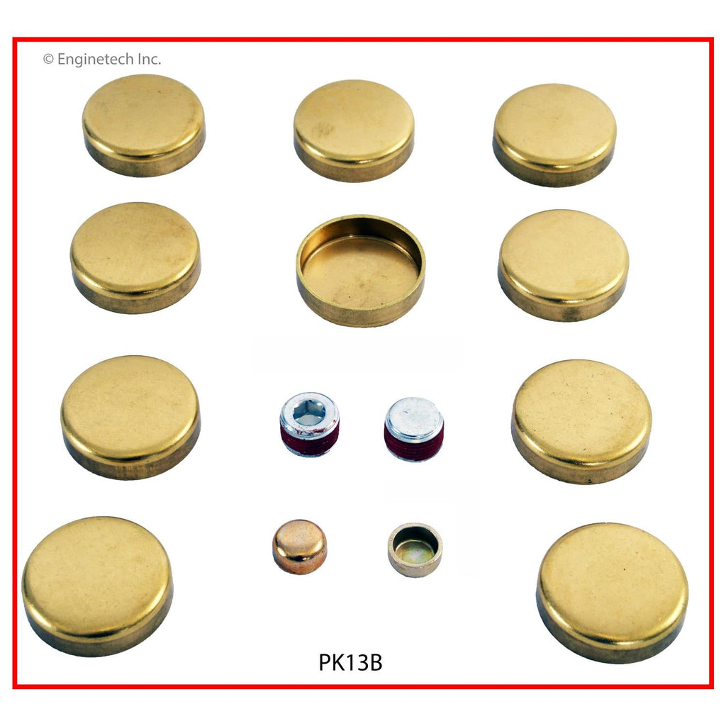 Enginetech PK13B Brass Engine Expansion Plug Kit for Ford and Lincoln Vehicles