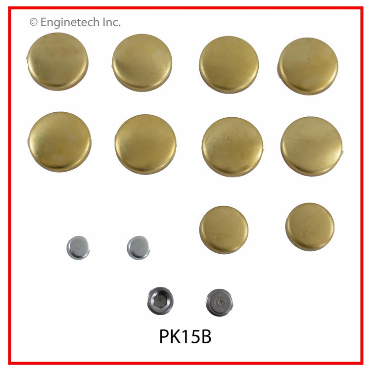 Enginetech PK15B Engine Expansion Plug Kit – Brass and Steel for Ford and Lincoln Vehicles