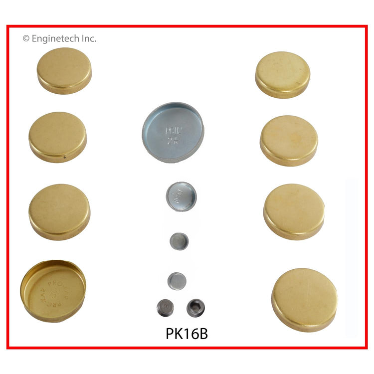 Enginetech PK16B Brass Engine Expansion Plug Kit for Automotive Engines