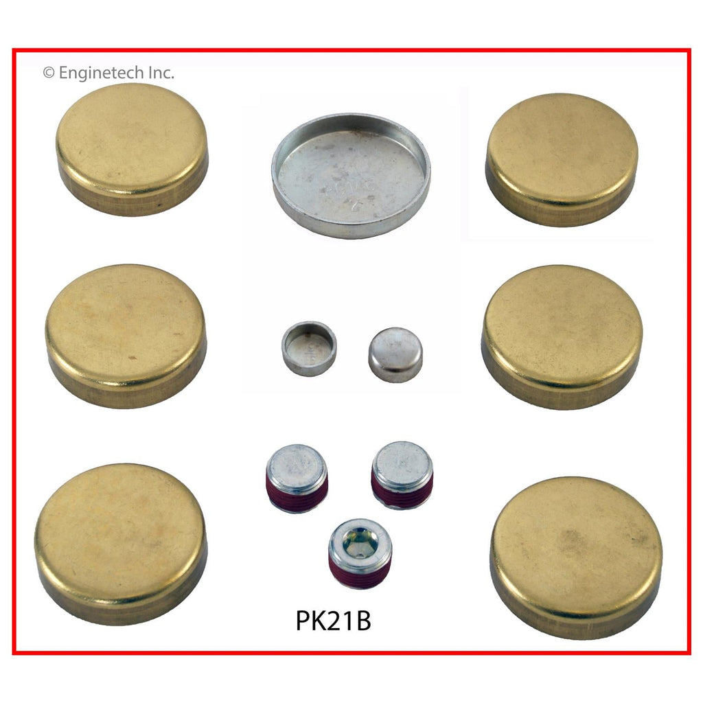 Enginetech PK21B Brass Engine Expansion Plug Kit for Cadillac Chassis and Calais Models