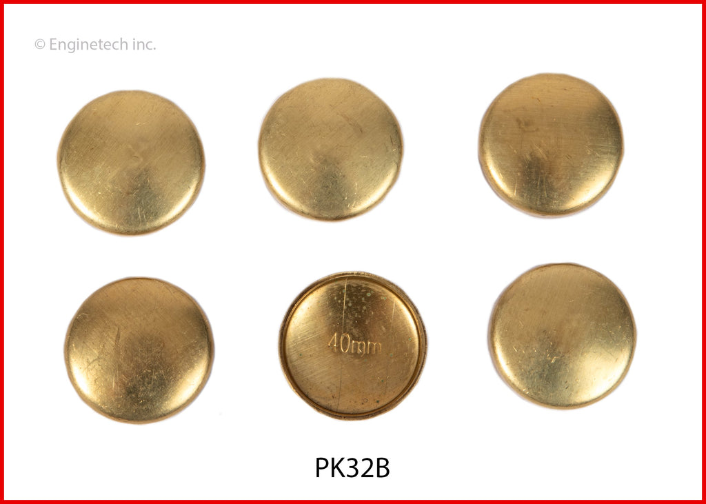 Enginetech Brass Engine Expansion Plug Kit PK32B for Toyota 4Runner (1984-1993)