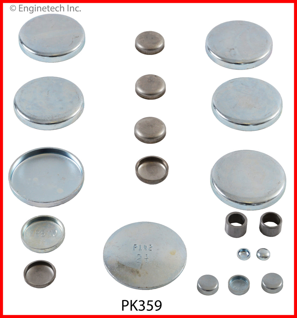 Enginetech PK359 Engine Expansion Plug Kit for Dodge Ram and D250/D350 Models