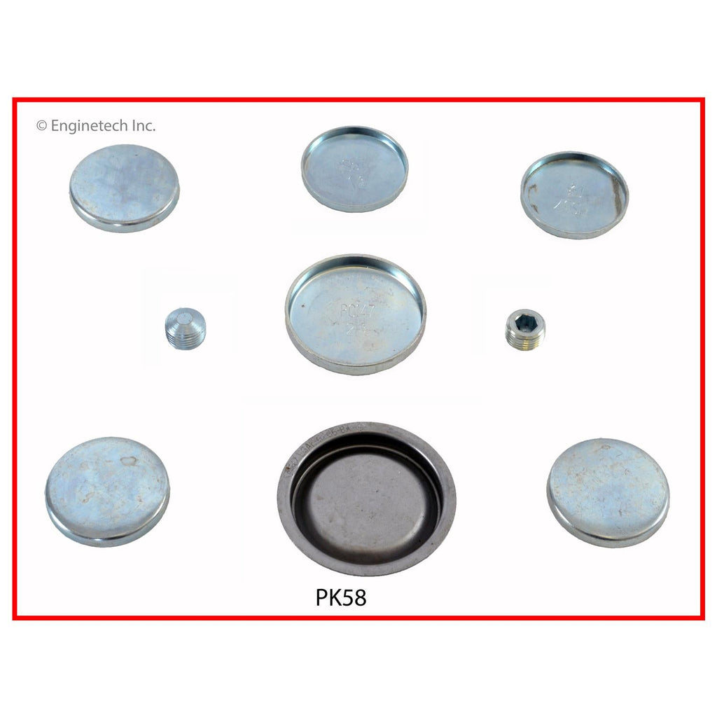 Enginetech PK58 Engine Expansion Plug Kit for Ford Taurus and Tempo (1984-1991)