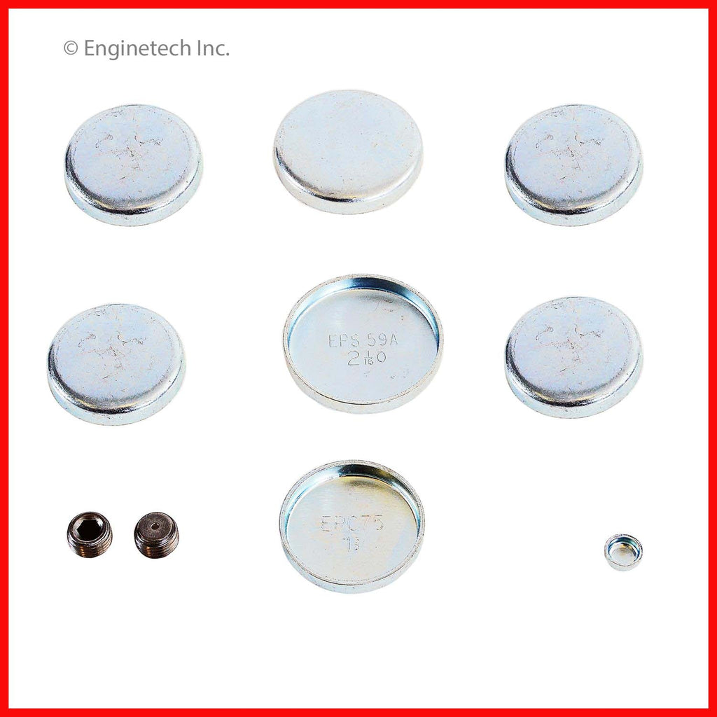 Enginetech PK6 Engine Expansion Plug Kit - Iron for Ford P-100 and P-350 Models
