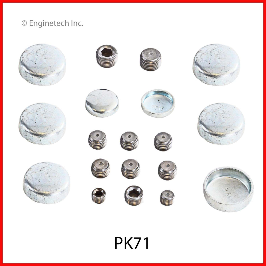 Enginetech PK71 Engine Expansion Plug Kit for Buick Century (1994-2003) — Steel