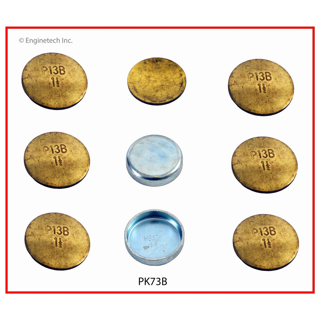 Enginetech PK73B Brass Engine Expansion Plug Kit for Ford E-Series (1988-1994)