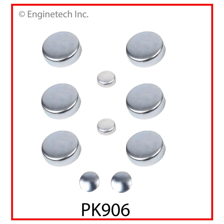 Enginetech PK906 Engine Expansion Plug Kit for Isuzu Vehicles - Iron Material