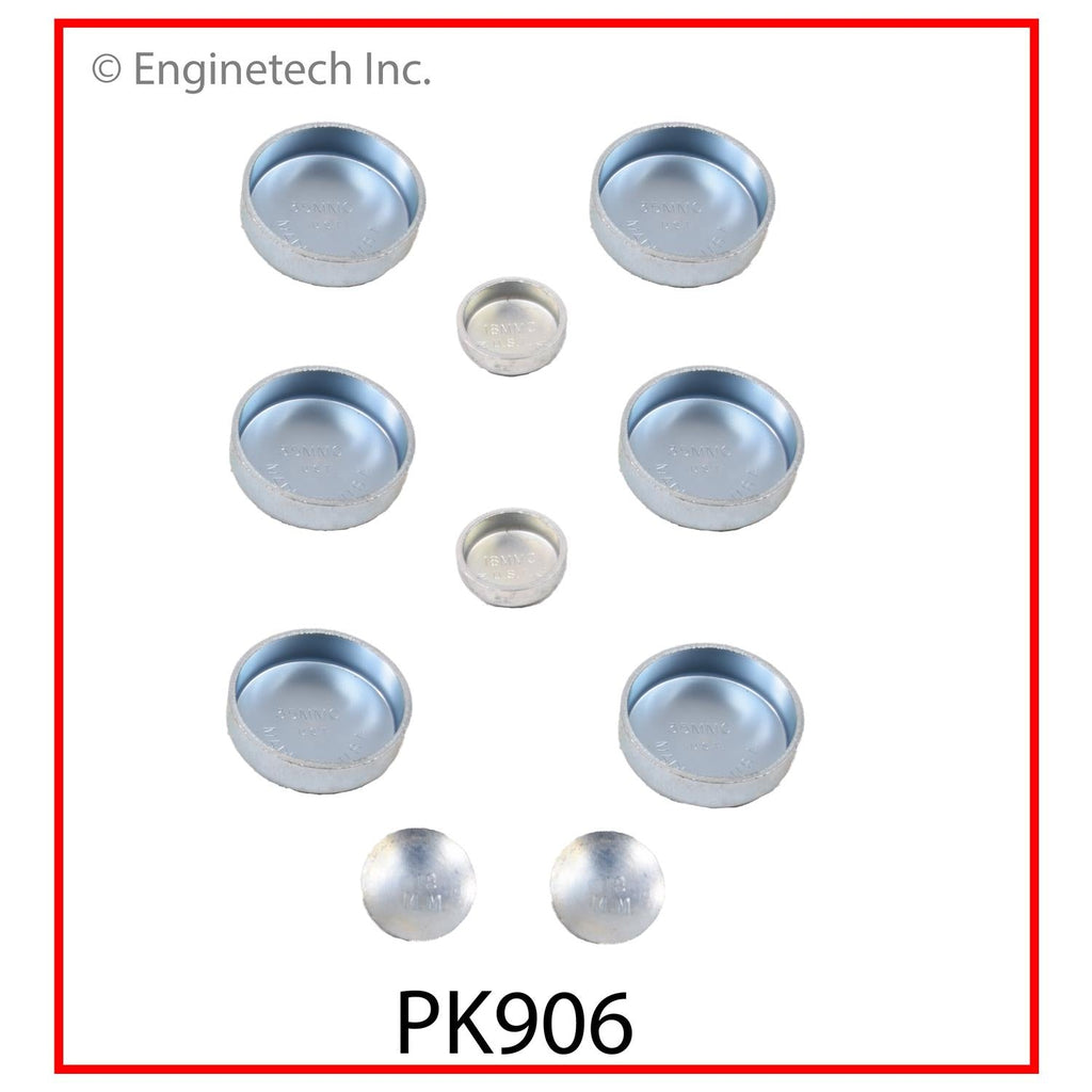 Enginetech PK906 Engine Expansion Plug Kit for Isuzu Vehicles - Iron Material
