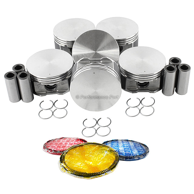 Pistons w/ Rings for 02-12 Dodge 3.7L V6 SOHC 12v