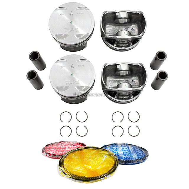Pistons w/ Rings for 13-16 Chrysler 2.0L 16V L4 DOHC