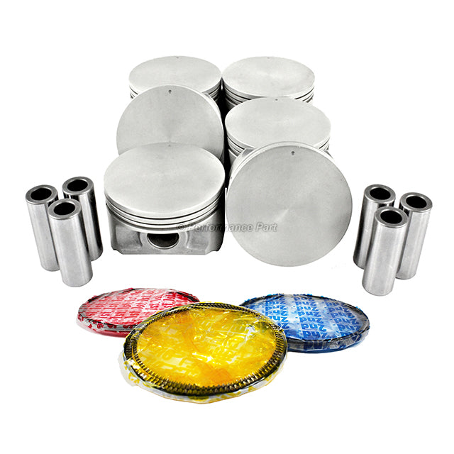 Pistons w/ Rings for 99-01 Hyundai 2.5L V6 DOHC 24v