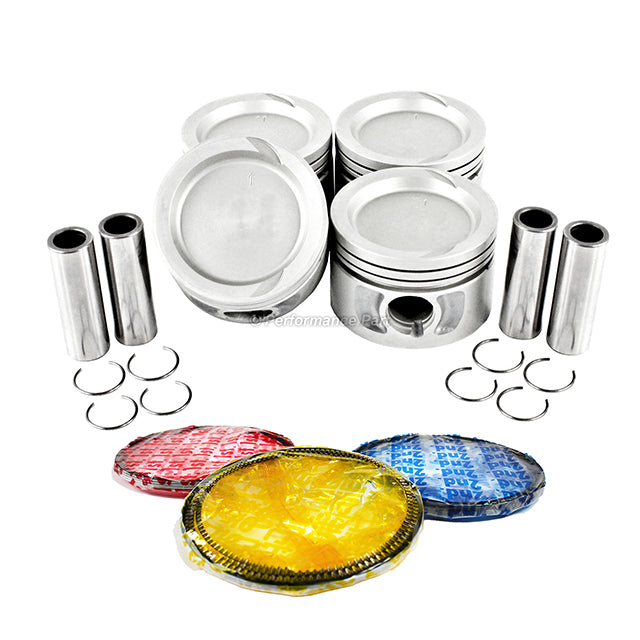 Pistons w/ Rings for 89-92 Chrysler 2.5L L4 SOHC 8v