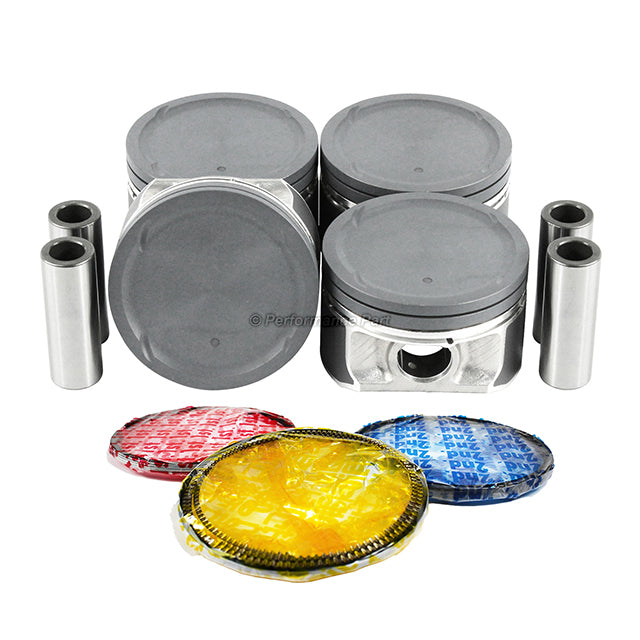 Pistons w/ Rings for 03-06 Mitsubishi 2.0L L4 DOHC 16v