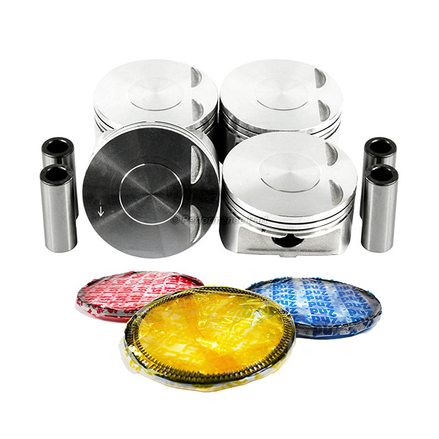 Pistons w/ Rings for 08-17 Mitsubishi 2.0L L4 DOHC 16v