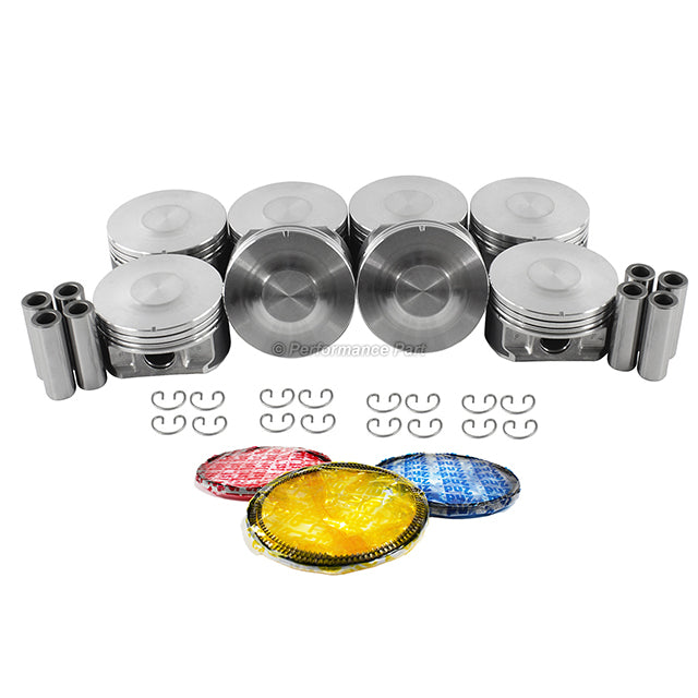 Pistons w/ Rings for 00-03 Cadillac 4.6L V8 DOHC 32v
