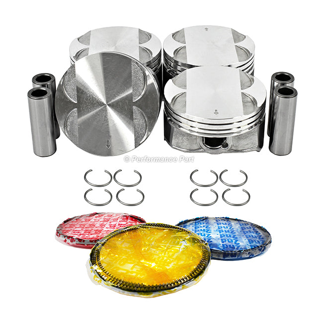 Pistons w/ Rings for 06-17 Buick Chevrolet Aura 2.4LDOHC
