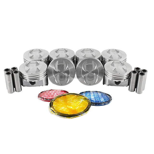 Pistons w/ Rings for 86-96 Ford 5.0L V8 OHV 16v