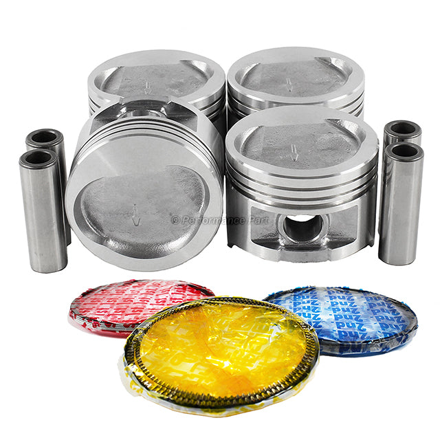 Pistons w/ Rings for 92-96 Ford 1.9L L4 SOHC 8v