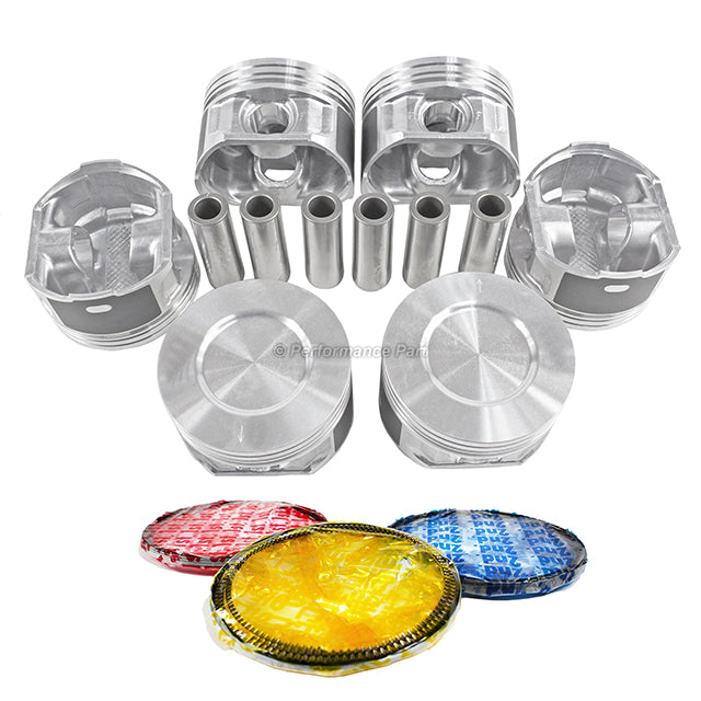 Pistons w/ Rings for 04-07 Ford 3.9L V6 OHV 12v