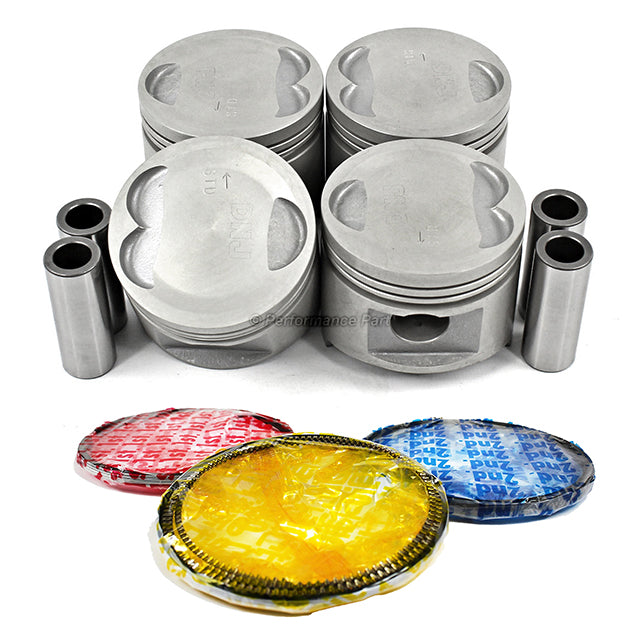 Pistons w/ Rings for 88-97 Ford 1.3L L4 SOHC 8v