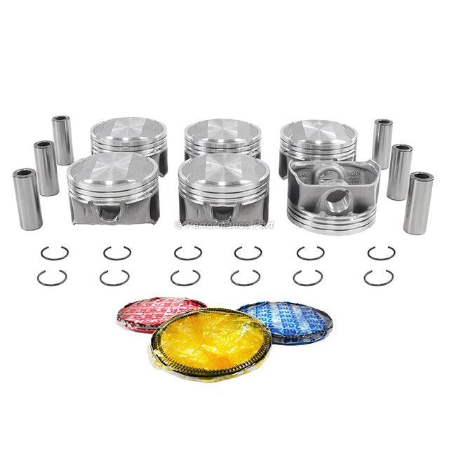 Pistons w/ Rings for 11-17 Ford Edge 3.5L V6 DOHC 24v