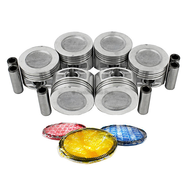 Pistons w/ Rings for 86-92 Ford 2.9L V6 OHV 12v