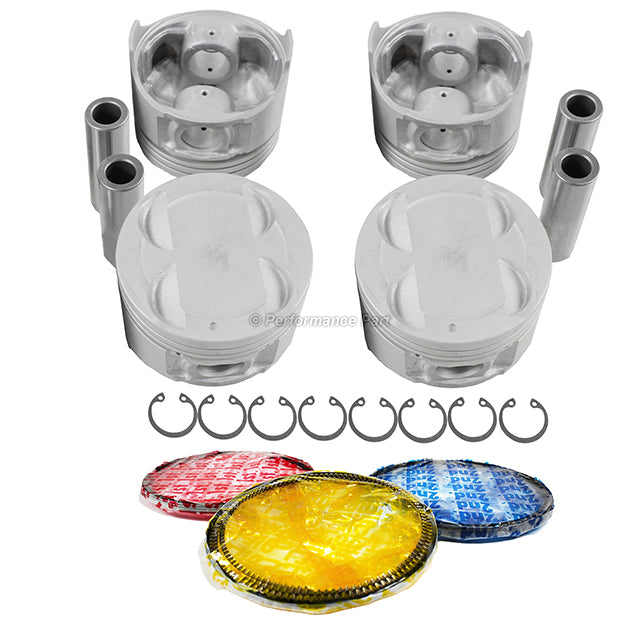 Pistons w/ Rings for 95-02 Kia 2.0L L4 DOHC 16v